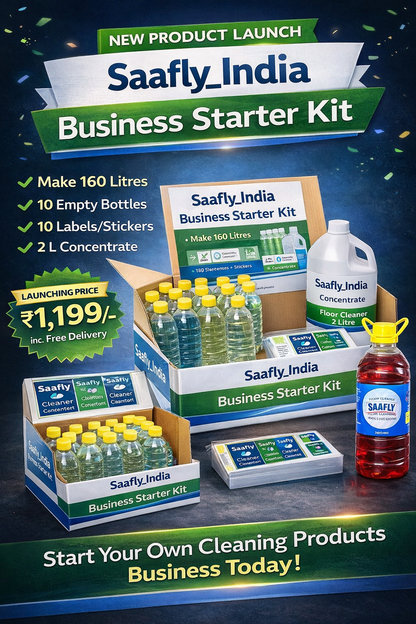 Saafly India Beginner Business Kit – Make & Sell 160 Litres
